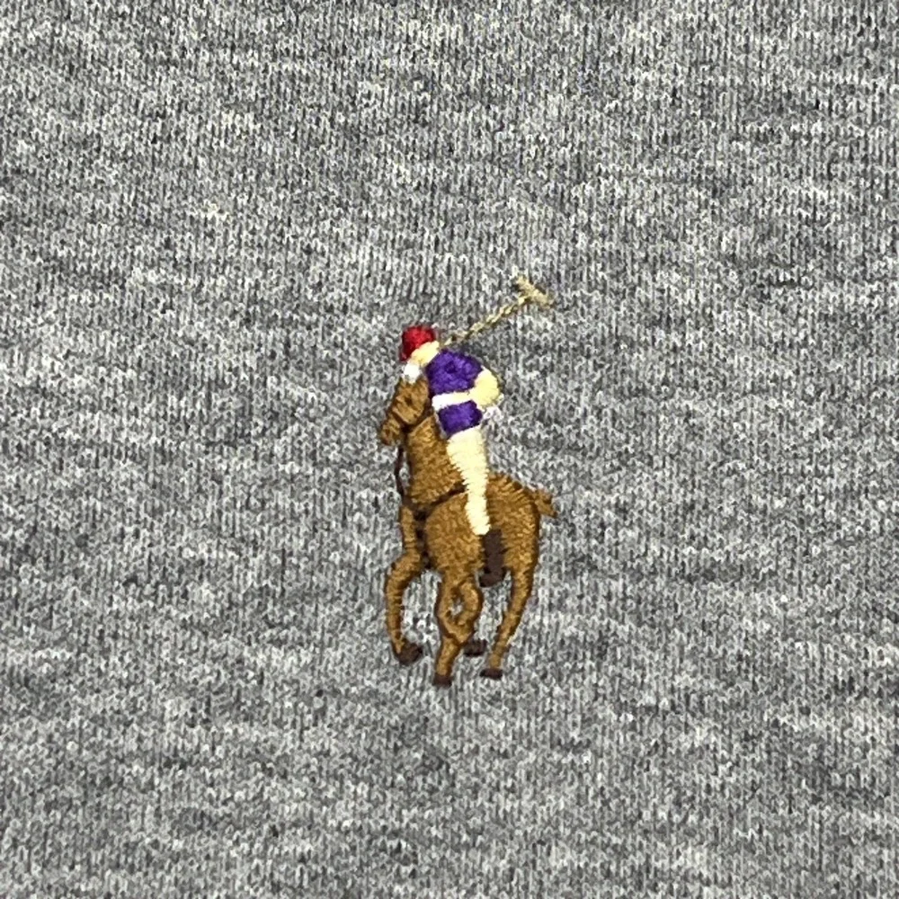 Polo Ralph Lauren Shirt Men's 2XB Gray Classic Flesh Pony Casual Cotton Knit Top